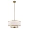 Livex Lighting Park Ridge 4 Light Antique Brass Pendant Chandelier 62615-01 - alternate 3
