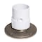 Oatey Round Adjustable Drain, PVC, Nickel, 3" or 4", Pipe or Hub 72357 - alternate 2