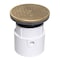 Oatey Barrel, Base: PVC, Strainer: Round, Cleanout 74128 - alternate 1
