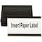 Mastervision MasterVision Magnetic Data Card Holders, Label Shelves/Cabinets/Boards, 10-Pack, 3x1.75", Black FM2630 - alternate 2