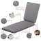 Classic Accessories Montlake Quilted Patio Cushion, Grey, 72"x21"x3" 62-001-GREY-EC - alternate 9