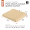 Classic Accessories Montlake Quilted Patio Cushion, Chamomile, 21"x19"x3" 62-009-CREAM-EC - alternate 3