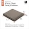 Classic Accessories Ravenna Seat Cushion, Dark Taupe, 21"x19"x3" 62-009-TAUPE-EC - alternate 5