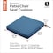 Classic Accessories Ravenna Seat Cushion, Empire Blue, 21"x21"x3" 62-010-EMBLUE-EC - alternate 7