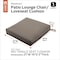 Classic Accessories Ravenna Seat Cushion, Dark Taupe, 21"x19"x5" 62-017-TAUPE-EC - alternate 5