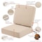 Classic Accessories Montlake Antique Beige Cushion Set, 23"x23"x5" 62-019-BEIGE-SET - alternate 4