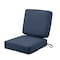 Classic Accessories Montlake Heather Indigo Cushion Set, Heather Indigo, 23"x23"x5" 62-019-INDIGO-SET - alternate 1