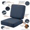 Classic Accessories Montlake Heather Indigo Cushion Set, Heather Indigo, 23"x23"x5" 62-019-INDIGO-SET - alternate 4