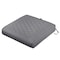 Classic Accessories Montlake Quilted Patio Cushion, Grey, 25"x25"x5" 62-020-GREY-EC - alternate 1