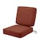 Classic Accessories Montlake Cushion Set, Heather Henna, 25"x25"x5" 62-020-HHENNA-SET - alternate 1