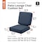 Classic Accessories Montlake Heather Indigo Cushion Set, Heather Indigo, 25"x25"x5" 62-020-INDIGO-SET - alternate 9
