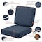 Classic Accessories Montlake Heather Indigo Cushion Set, Heather Indigo, 25"x25"x5" 62-020-INDIGO-SET - alternate 2