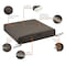 Classic Accessories Ravenna Seat Cushion, Dark Taupe, 25"x25"x5" 62-020-TAUPE-EC - alternate 5