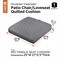 Classic Accessories Montlake Quilted Patio Cushion, Grey, 25"x27"x5" 62-021-GREY-EC - alternate 2