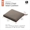 Classic Accessories Ravenna Seat Cushion, Dark Taupe, 17"x15"x2" 62-030-TAUPE-EC - alternate 8