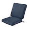 Classic Accessories Montlake FadeSafe Patio Chair Cushion, Heather Indigo 62-055-INDIGO-EC - alternate 1