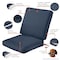 Classic Accessories Montlake FadeSafe Patio Chair Cushion, Heather Indigo 62-055-INDIGO-EC - alternate 3