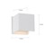 Nuvo Lightgate LED Sconce - 5W White Finish 3000K 62/1467 - alternate 3