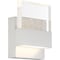 Nuvo Ellusion LED Small Wall Sconce - 15W Polished Nickel Finish with Seeded Glass 62/1501 - alternate 4