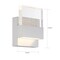 Nuvo Ellusion LED Small Wall Sconce - 15W Polished Nickel Finish with Seeded Glass 62/1501 - alternate 2
