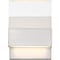 Nuvo Ellusion LED Small Wall Sconce - 15W Polished Nickel Finish with Seeded Glass 62/1501 - alternate 1