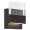 Nuvo Ellusion LED Small Wall Sconce - 15W Matte Black Finish with Seeded Glass 62/1511 - alternate 2