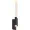 Nuvo Ellusion LED Large Wall Sconce - 13W Matte Black Finish with Seeded Glass 62/1513 - alternate 2
