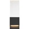 Nuvo Ellusion LED Large Wall Sconce - 13W Matte Black Finish with Seeded Glass 62/1513 - alternate 1