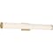 Nuvo Lena LED Vanity - Brushed Brass with Striped Lens 62/1593 - alternate 5