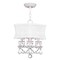 Livex Lighting Newcastle 3 Light White Convertible Mini Chandelier/Ceiling Mount 6303-03 - alternate 2