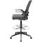 Boss Mesh Drafting Stool w/ Flip Arms B16223-BK - alternate 4
