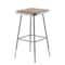National Public Seating Square Stool, Height Range 25" to 33", Masonite Board Gray 6324H - alternate 1