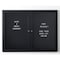 Quartet Magnetic Message Board, Double Glass 2964LM - alternate 2