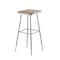 National Public Seating Square Stool, Height Range 31" to 39", Masonite Board Gray 6330H - alternate 1