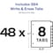 Avery Avery Big Tab Write & Erase Dividers 23078, 8 White Tabs, 1 Set 7278223078 - alternate 9
