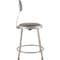 National Public Seating Round Stool with Backrest, Height 18"Gray 6418B - alternate 5