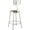 National Public Seating Round Stool with Backrest, Height 24"Gray 6424B - alternate 3