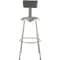 National Public Seating Round Stool with Backrest, Height 30"Gray 6430B - alternate 5