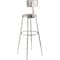 National Public Seating Round Stool with Backrest, Height 31" to 39"Gray 6430HB - alternate 9