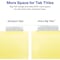 Avery Avery Big Tab Insertable Dividers 11112, Buff Paper, 8 Clear Tabs, 1 Set 7278211112 - alternate 8