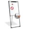 Mastervision Dry Erase Footbar Easel, Black/Silver EA142066720 - alternate 2