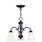 Livex Lighting Ridgedale 3 Light Black Convertible Dine 6474-04 - alternate 1