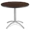 Cafeworks Round Cafe/Breakroom Table, Graphite Granite - 36" Square x 29"H, 42" W, 42" L, 29" H, Walnut 65644 - alternate 2
