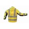 Gss Safety Hi-Vis Rain Coat, 300D Rip Stop Polyester, Class 3 Lime/Black, S/M 6501-SM/MD - alternate 2