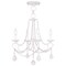 Livex Lighting Pennington 4 Light Antique White Convertible Chandelier/Ceiling Mount 6514-60 - alternate 1