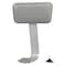 National Public Seating Round Stool with Backrest, Height 24" to 28"Gray 6524HB - alternate 5