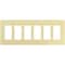 Lutron Designer Wall Plates, Number of Gangs: 6 Thermoset, Gloss Finish, Ivory CW-6-IV - alternate 2
