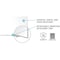 Ghent Dry Erase Board, Porcelain, 24 1/2 in, 36 1/2 in, Aluminum Frame, White, Matte M1-23-1 - alternate 6