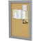 Ghent Enclosed Cork Bulletin Board 24x18 In., 1 Door PA12418K - alternate 5
