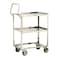 Lakeside Stainless Ergo-One Series 2 Shelf Cart; 300 lb Capacity, 15-1/2"x24" 6600 - alternate 1